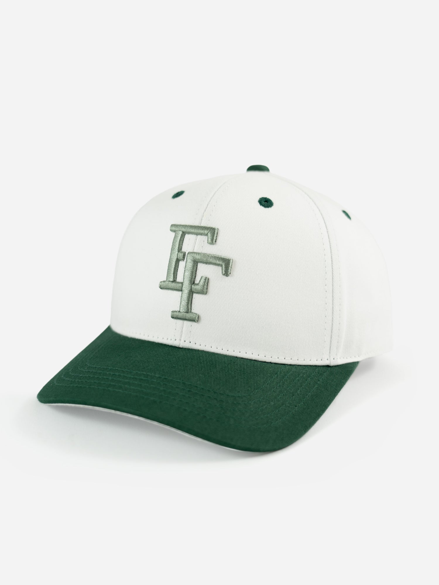 Basecap EF in weiss und dunkelgrün