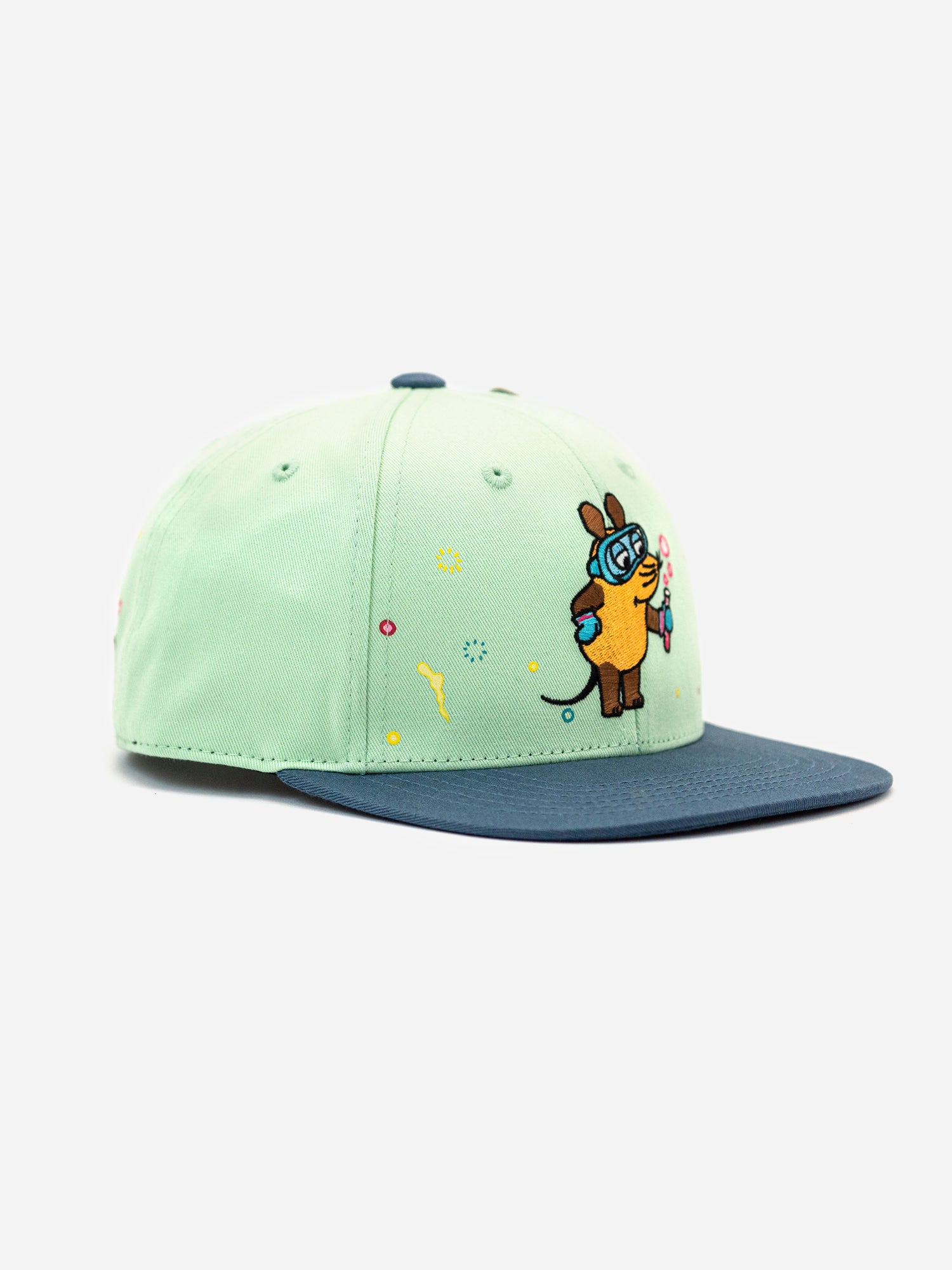 Snapback "Die Maus" Chemiker Kids Frontansicht