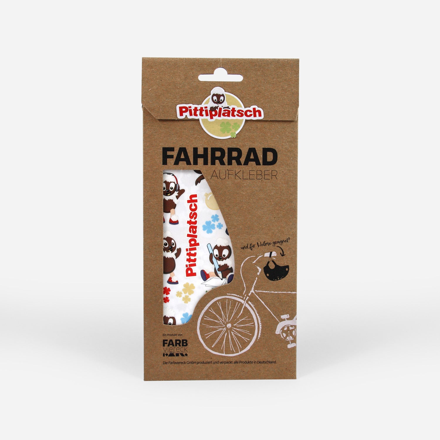Fahrradaufkleber Pittiplatsch von Farbviereck