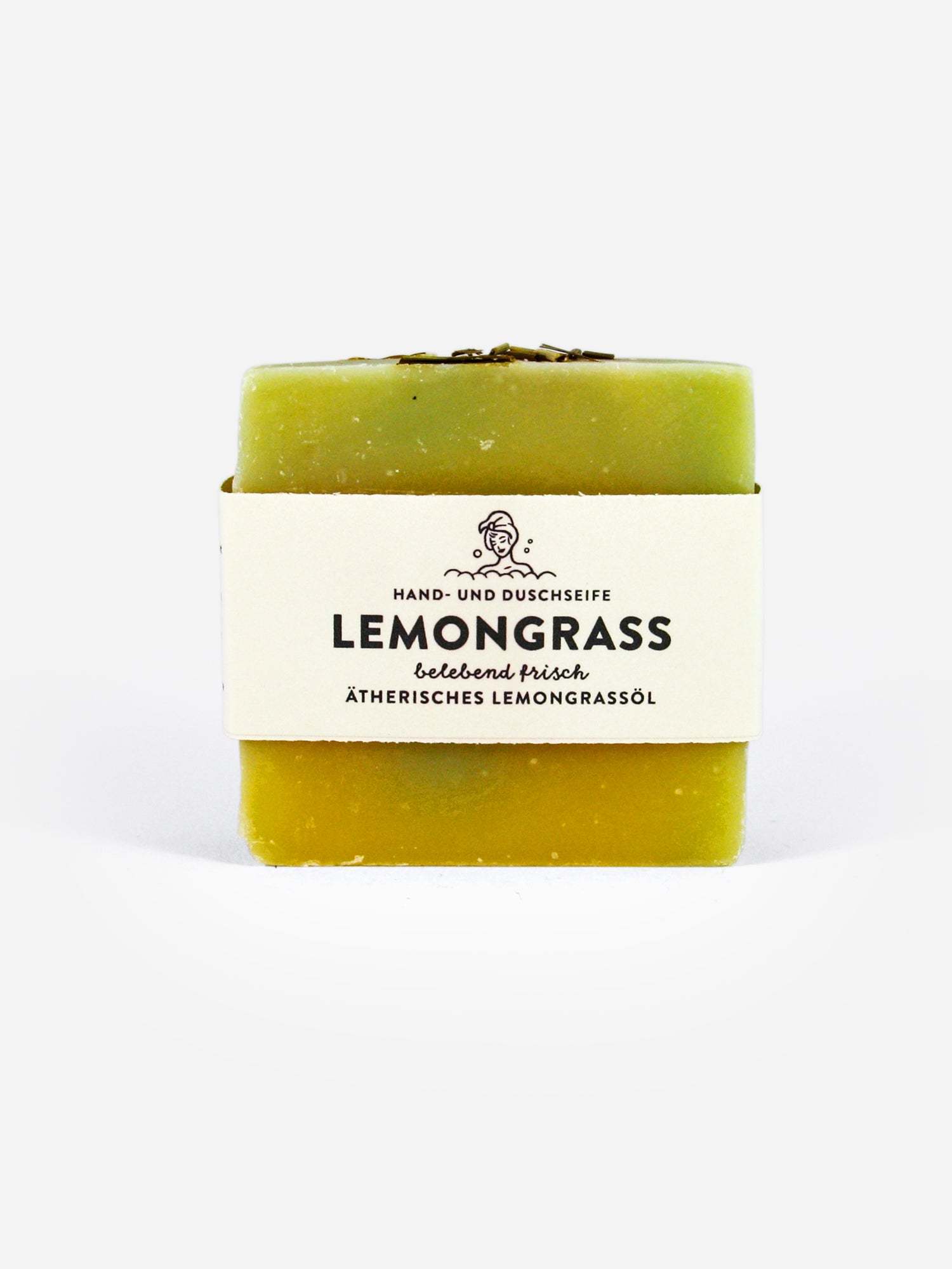 Handgemachte Seife Lemongras 100g Frontansicht