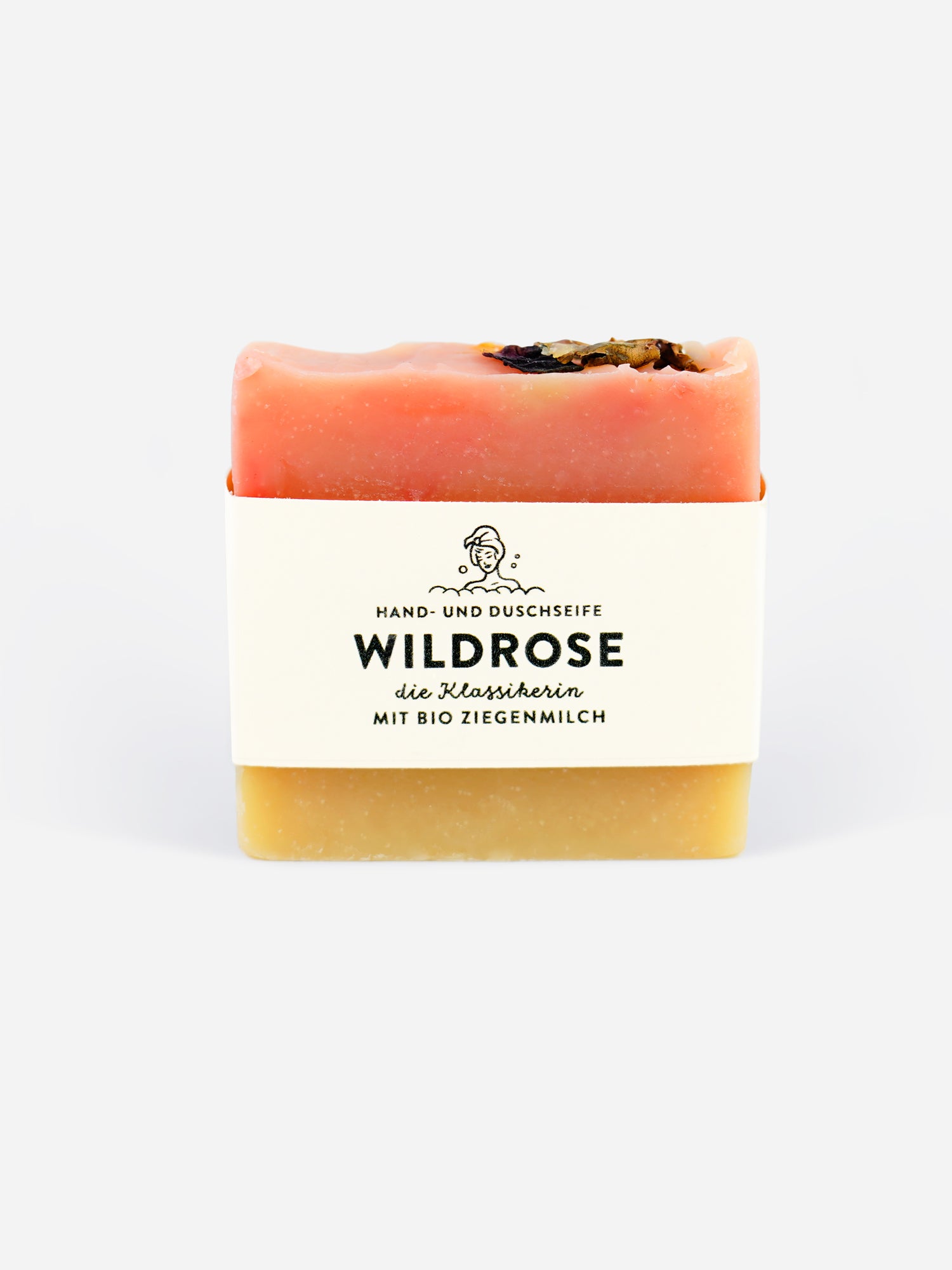 Handgemachte Seife Wildrose 100g mit Bio Ziegenmilch
