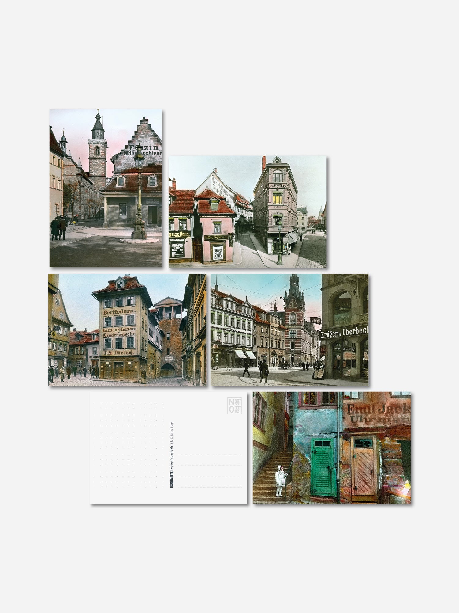 Postkarten Set Historische Altstadt bestehend aus 5 Postkarten