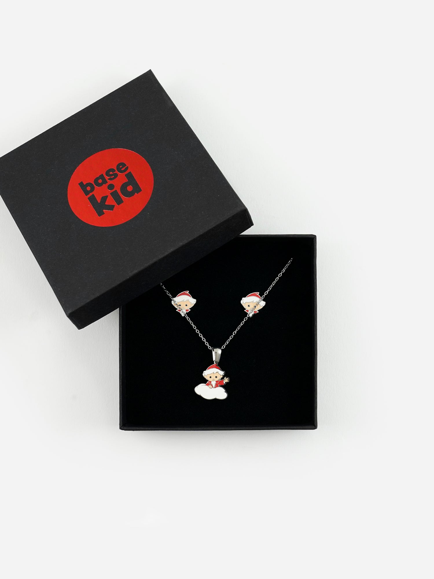 Schmuckset Sandmännchen von basekid aus Edelstahl mit Geschenkbox
