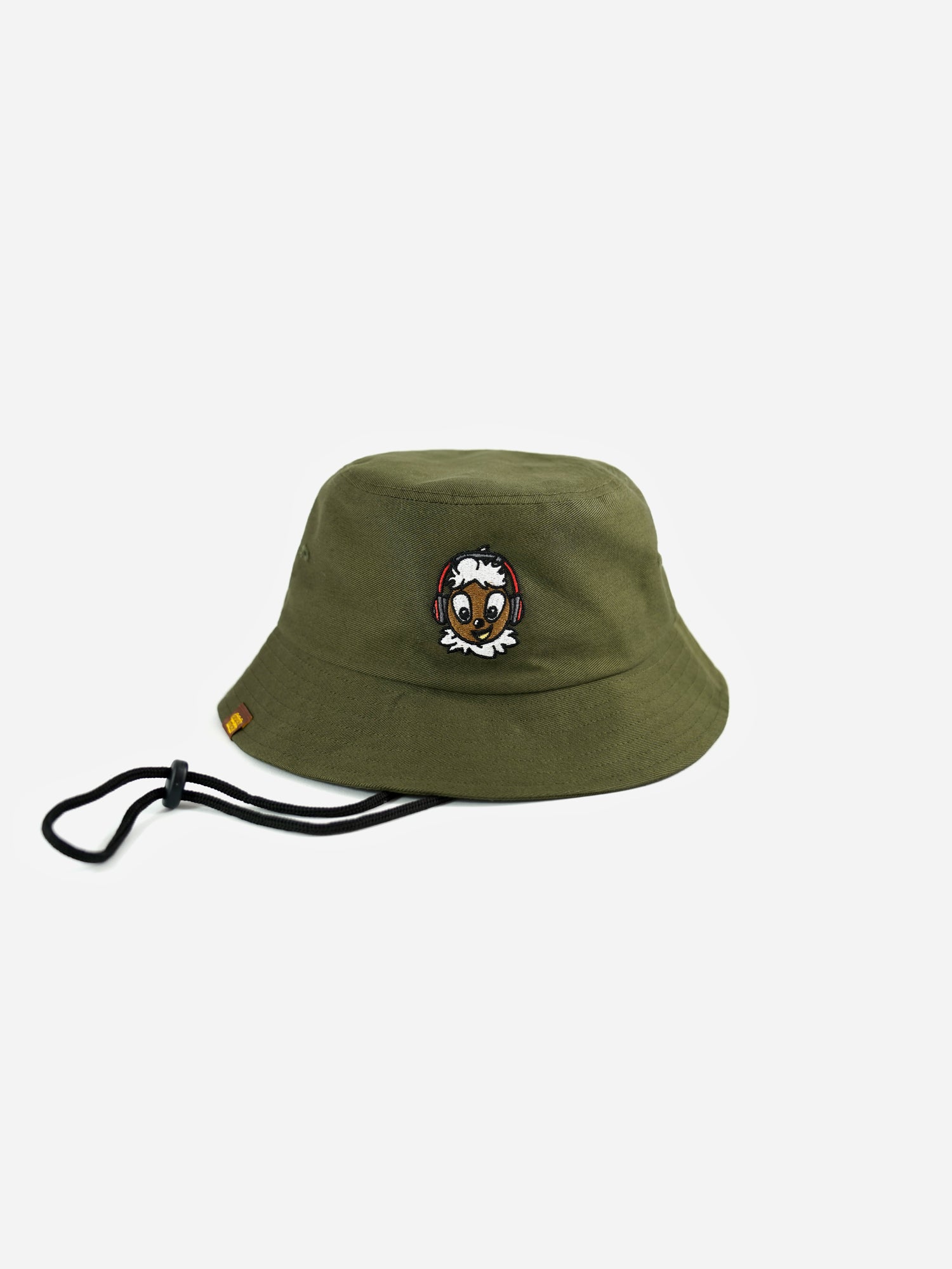 Bucket Hat Pittiplatsch Musik in grün Gesamtansicht