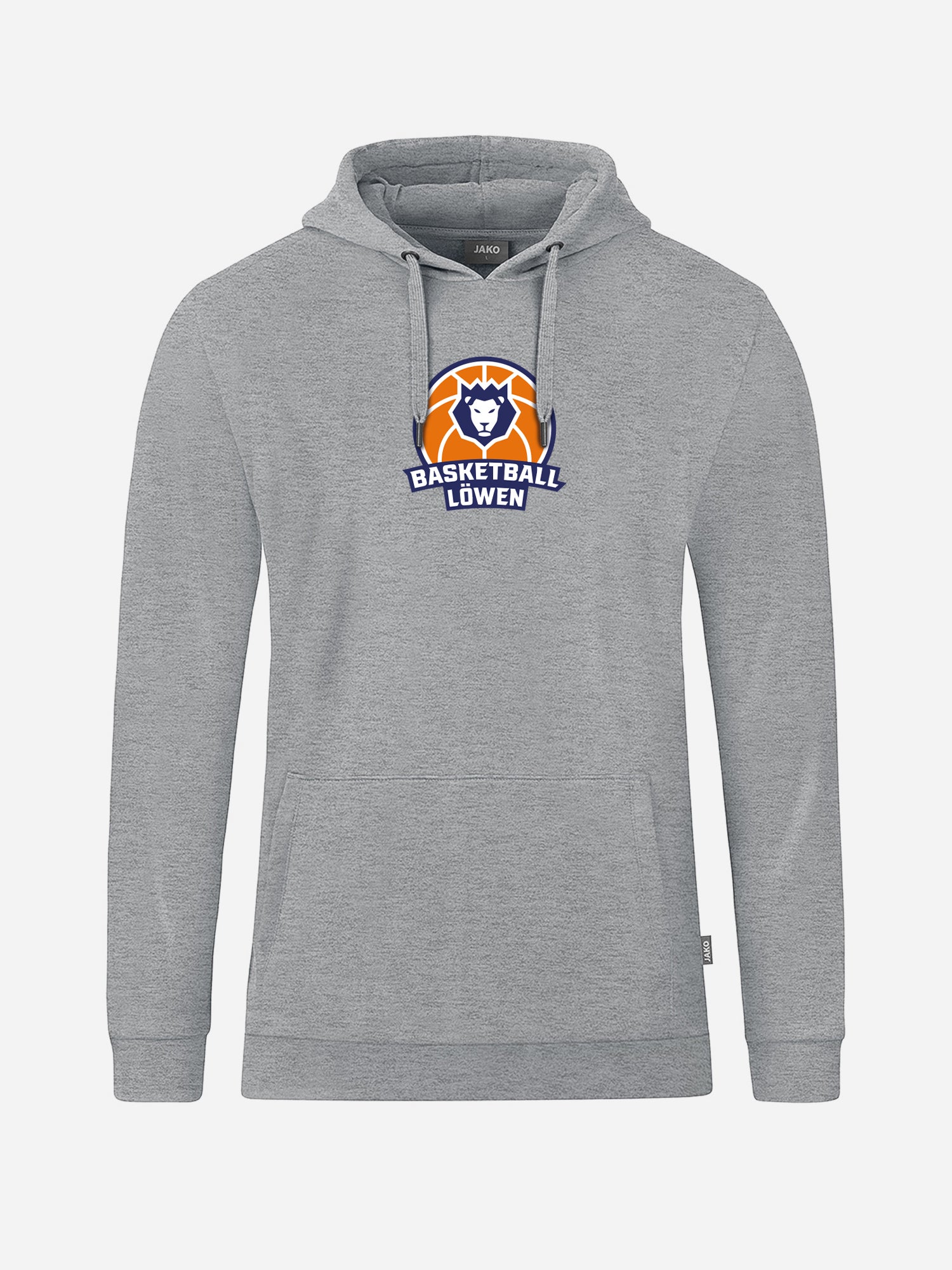 Erfurter Basketball Löwen Hoodie Logo hellgrau Gesamtansicht