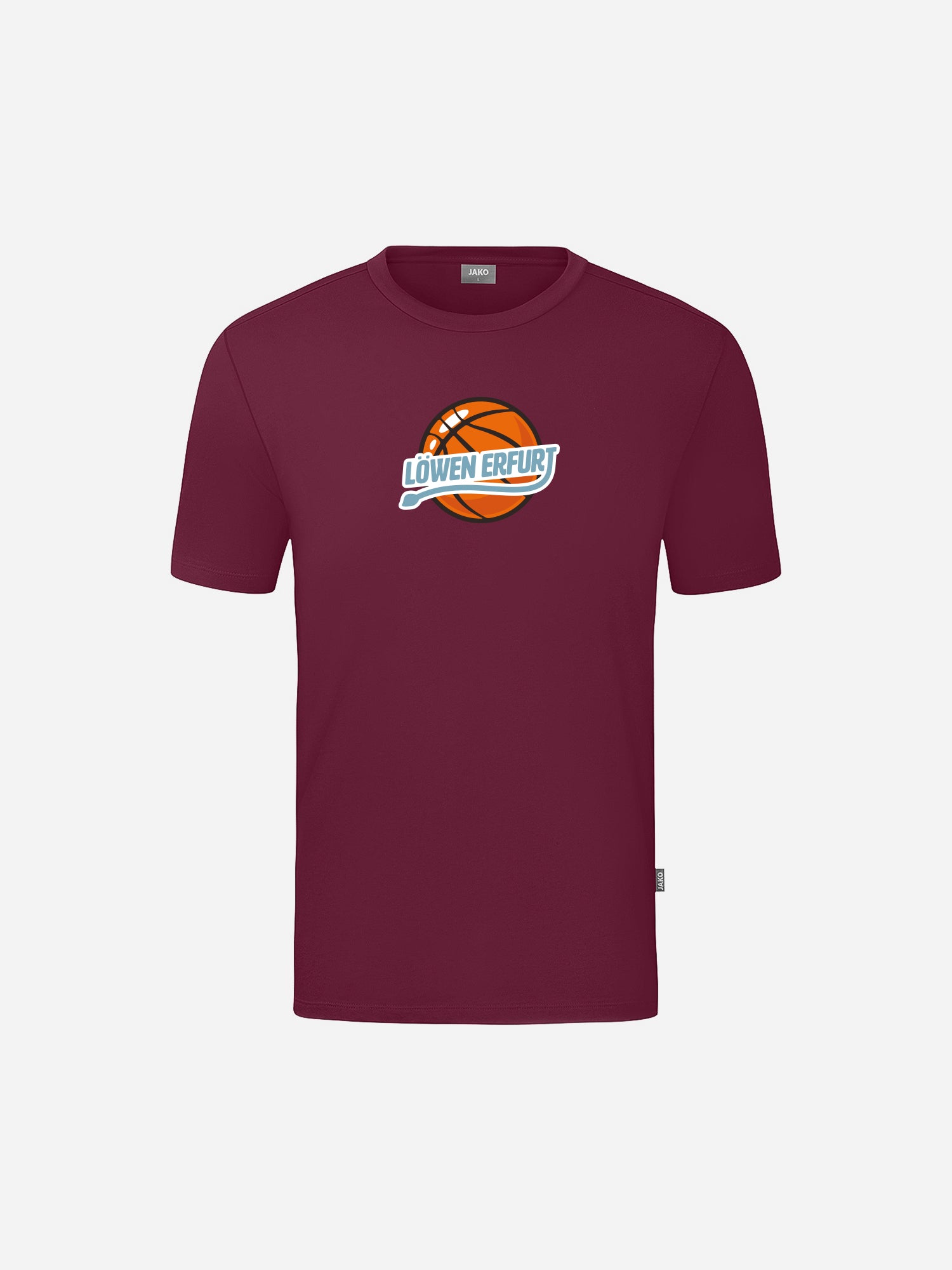 Basketball Löwen Erfurt T-Shirt Ball Kinder maroon mit farbigem Print