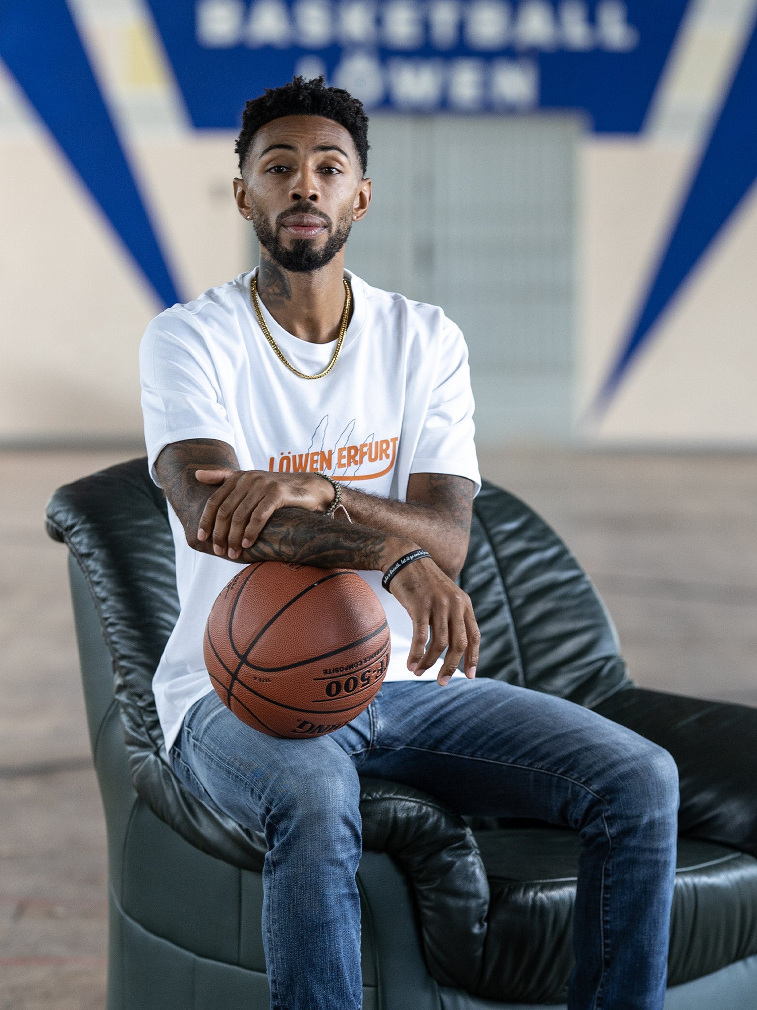 Erfurter Basketball Löwen T-Shirt Safari Tyseem Lamel Lyles