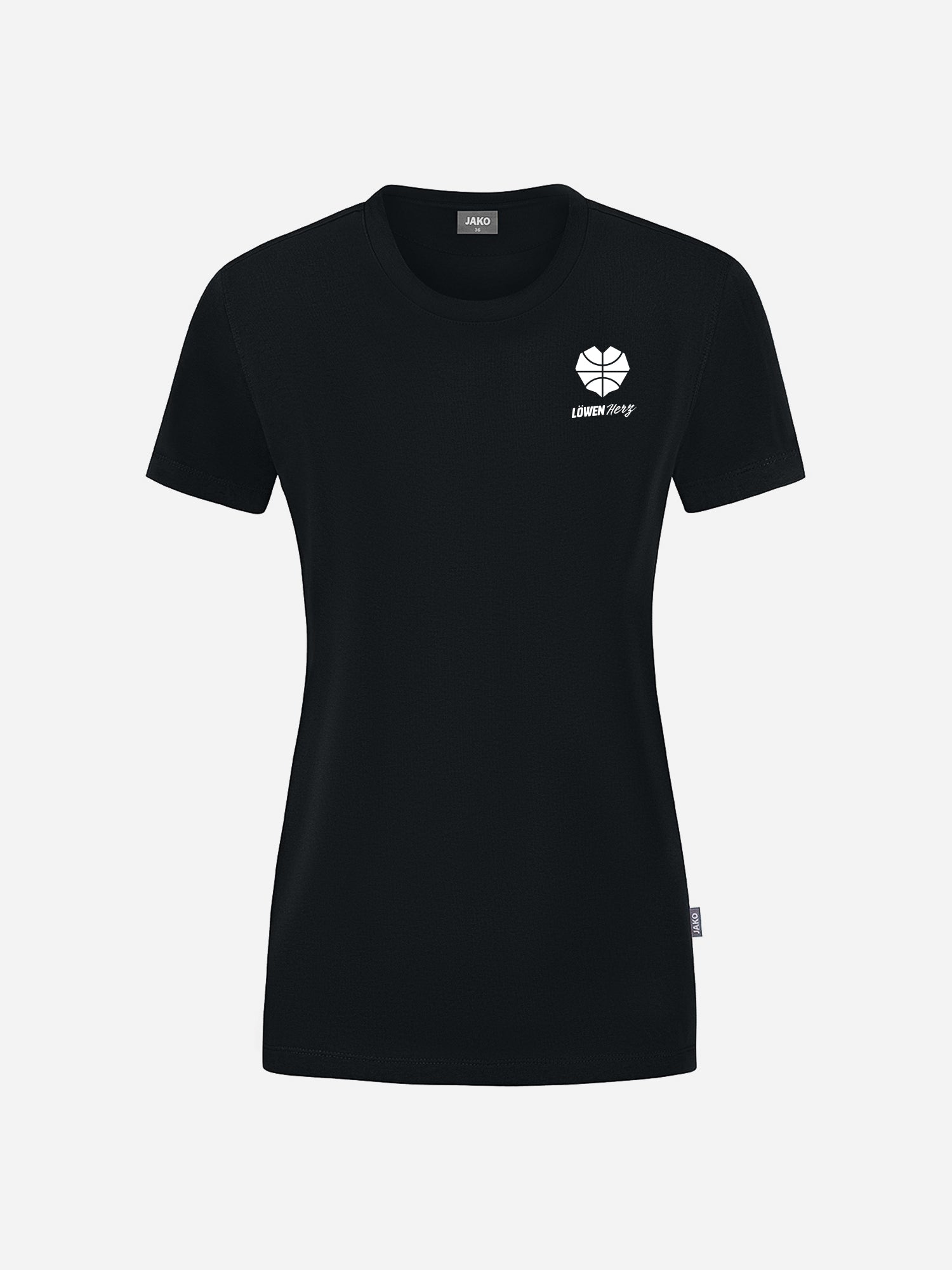 Erfurter Basketball Löwen T-Shirt Heart Damen black