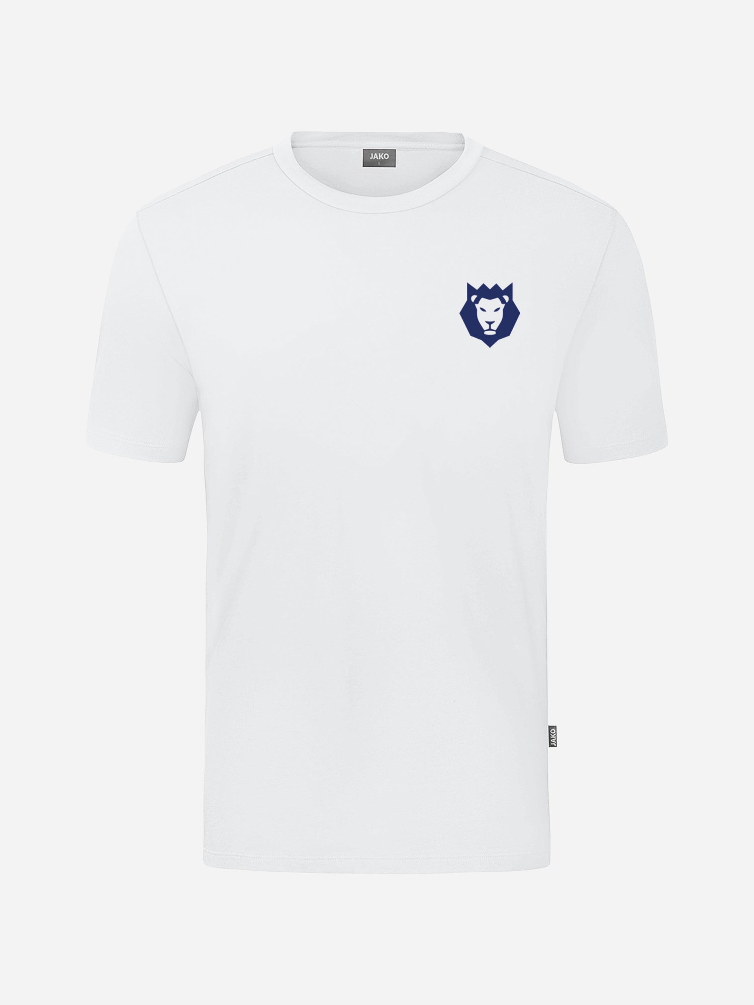 CATL Basketball Löwen T-Shirt Chest weiß mit blauem Print