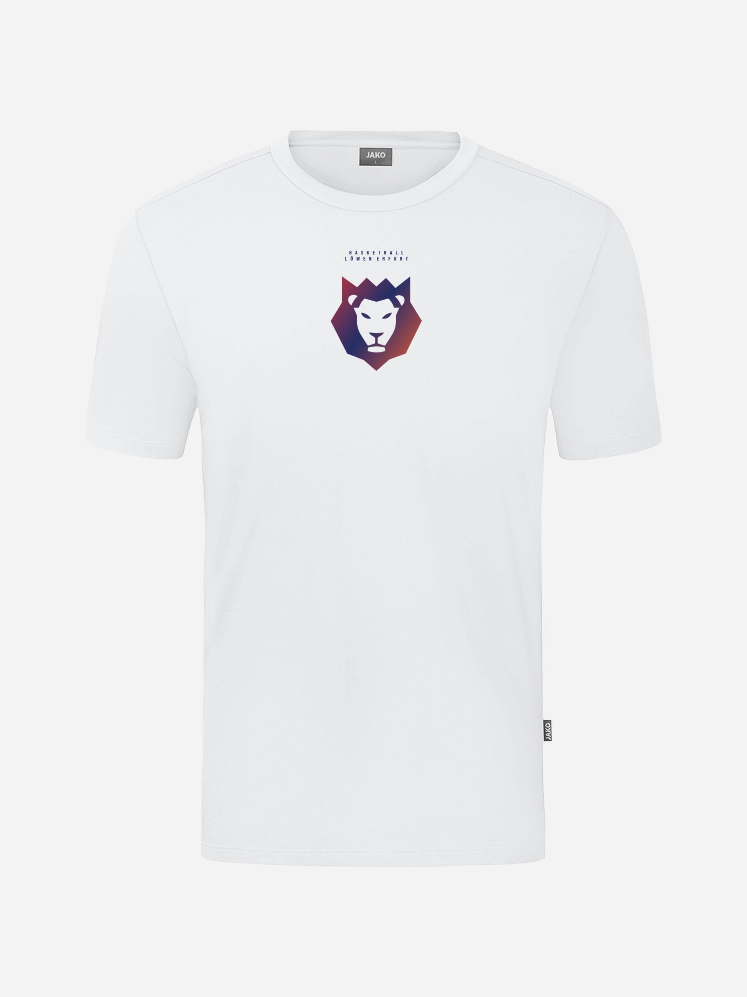 Basketball Löwen Erfurt T-Shirt Mane weiß mit Farbverlaufsprint
