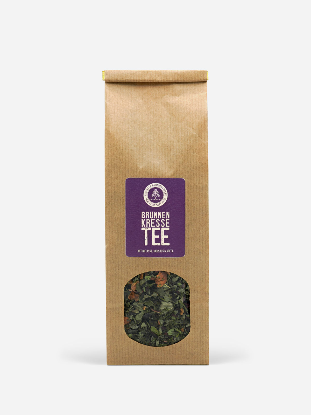 Brunnenkresse Tee - aromatischer Kräutertee aus Erfurter Brunnenkresse, Hibiskus, Melisse und Apfel