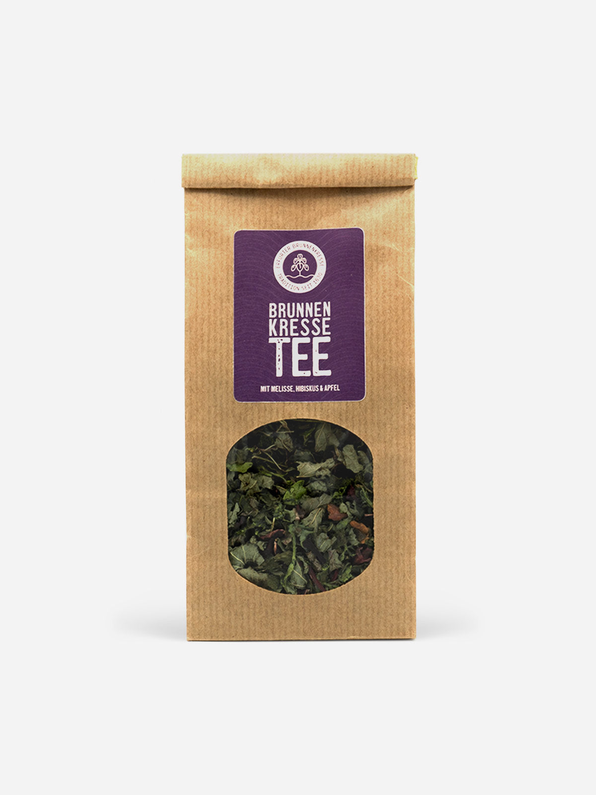 Brunnenkresse Tee - aromatischer Kräutertee aus Erfurter Brunnenkresse, Hibiskus, Melisse und Apfel