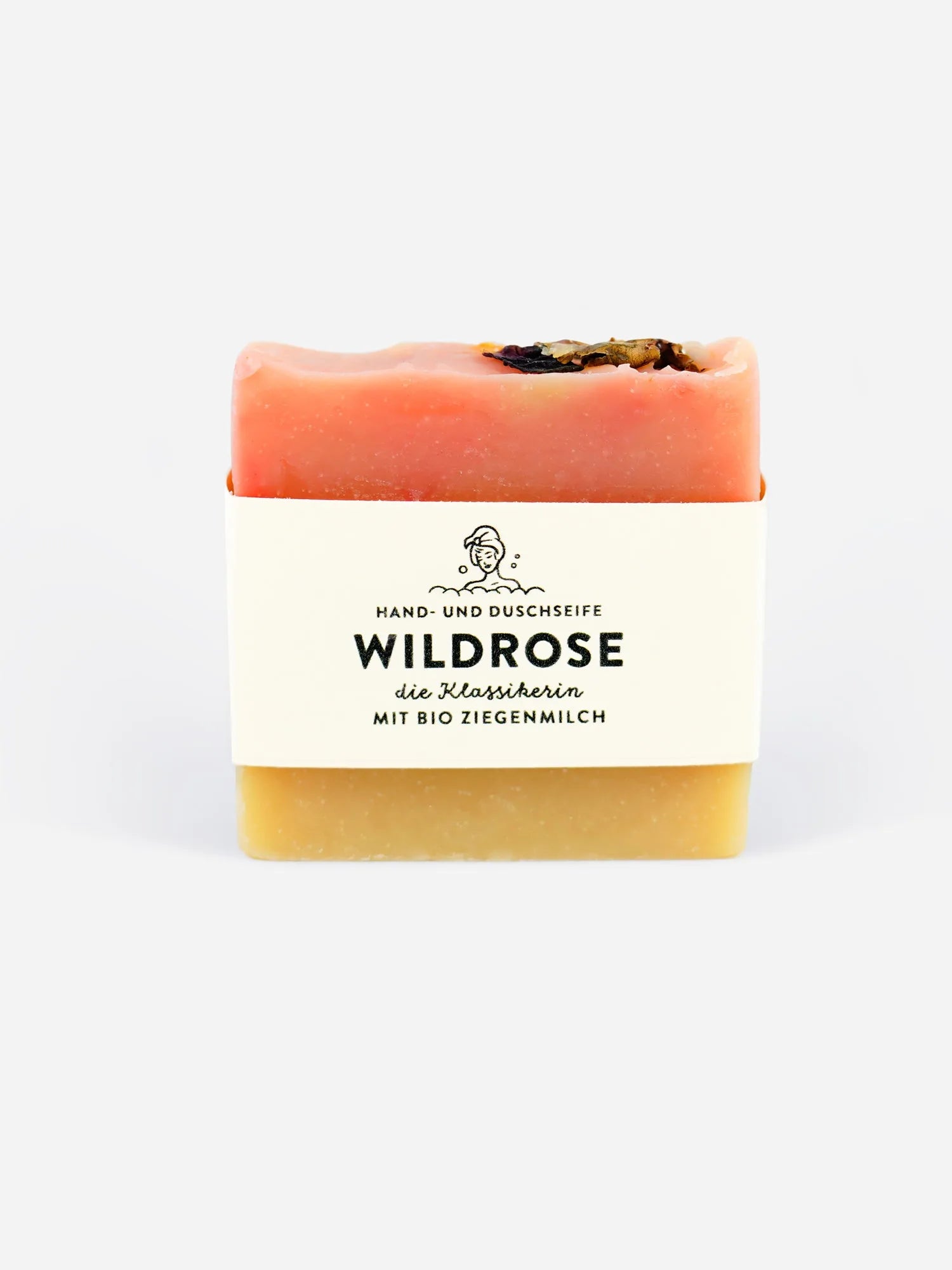 Handgemachte Seife Wildrose 100g mit Bio Ziegenmilch