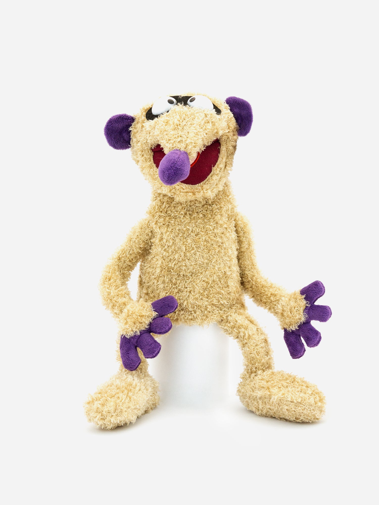Frontansicht Handpuppe Erdmännchen Jan