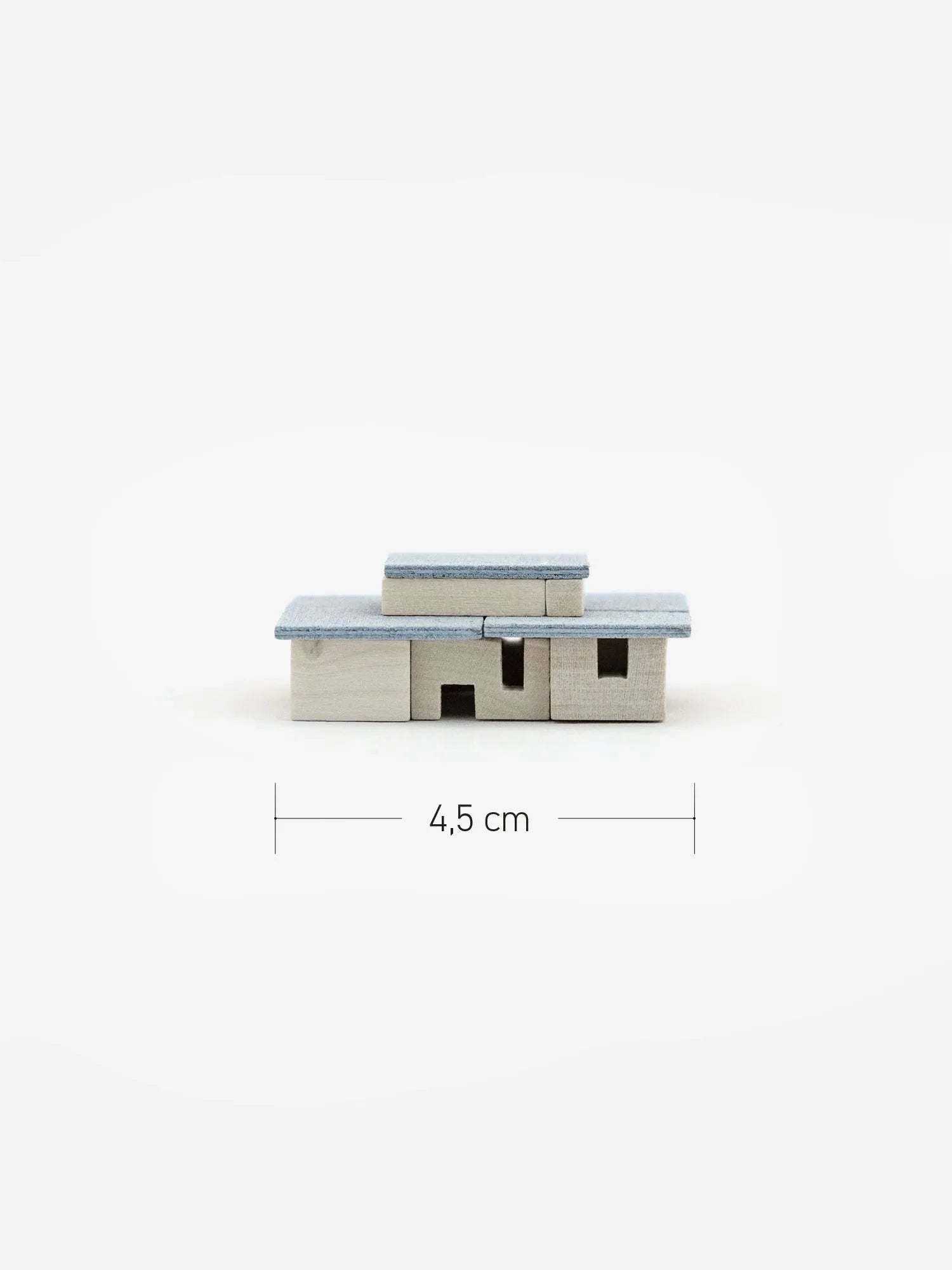 4,5cm langer Holzbausatz Haus am Horn in Weimar