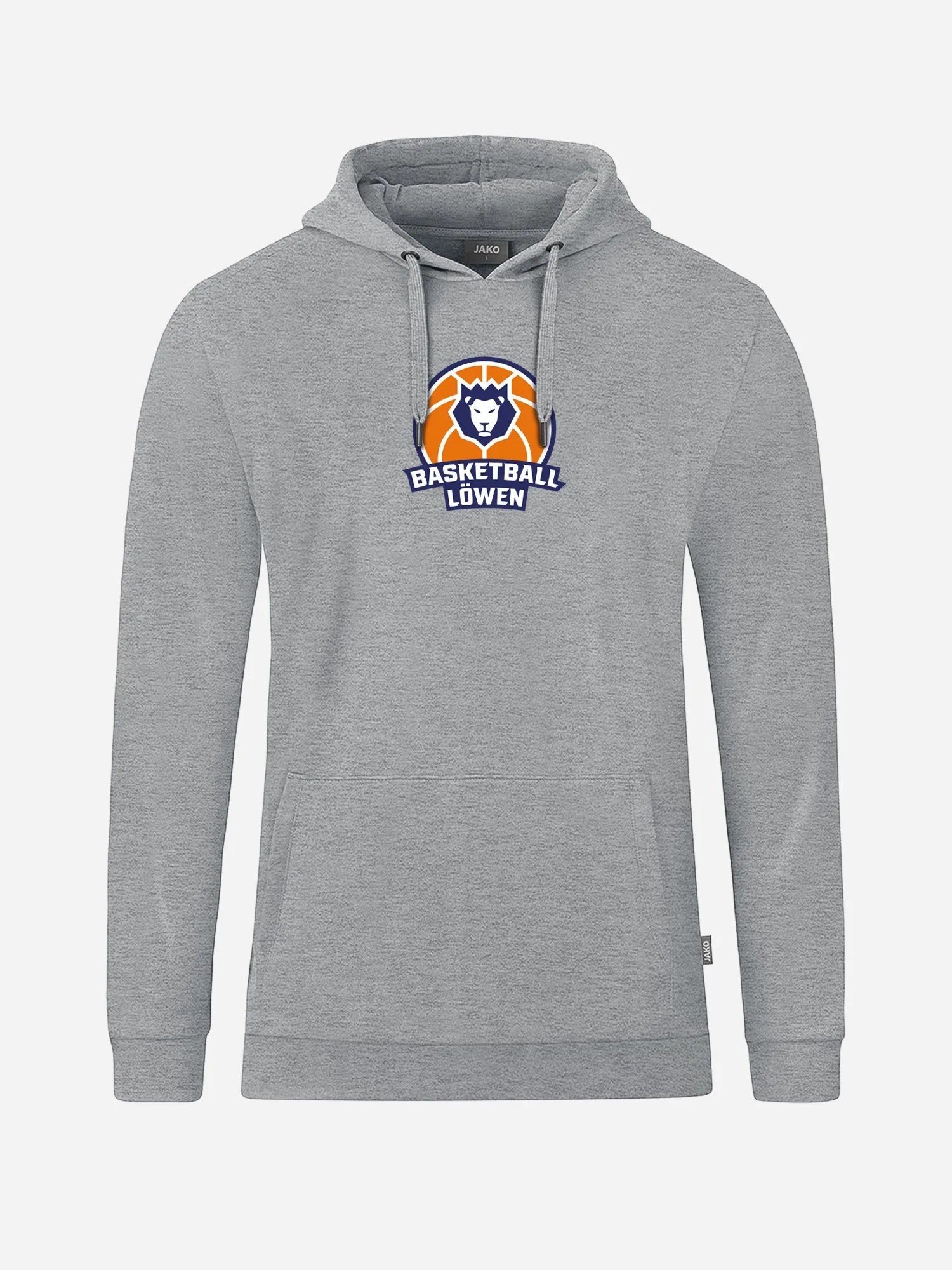Erfurter Basketball Löwen Hoodie Logo hellgrau Gesamtansicht