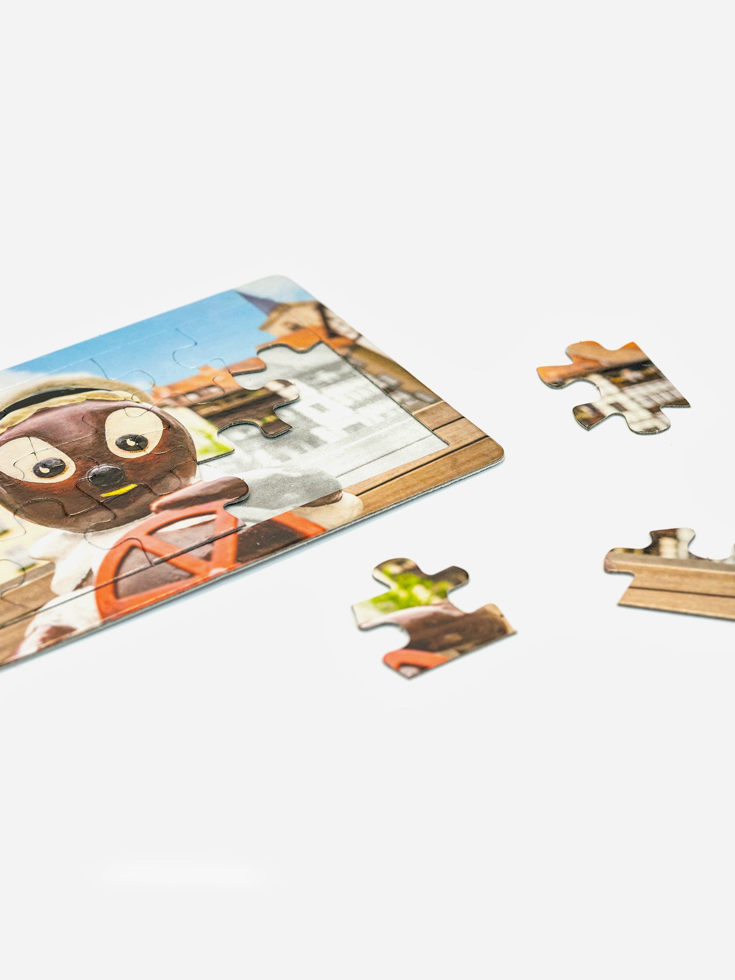 Puzzle Postkarte Pittiplatsch in Erfurt Detailansicht
