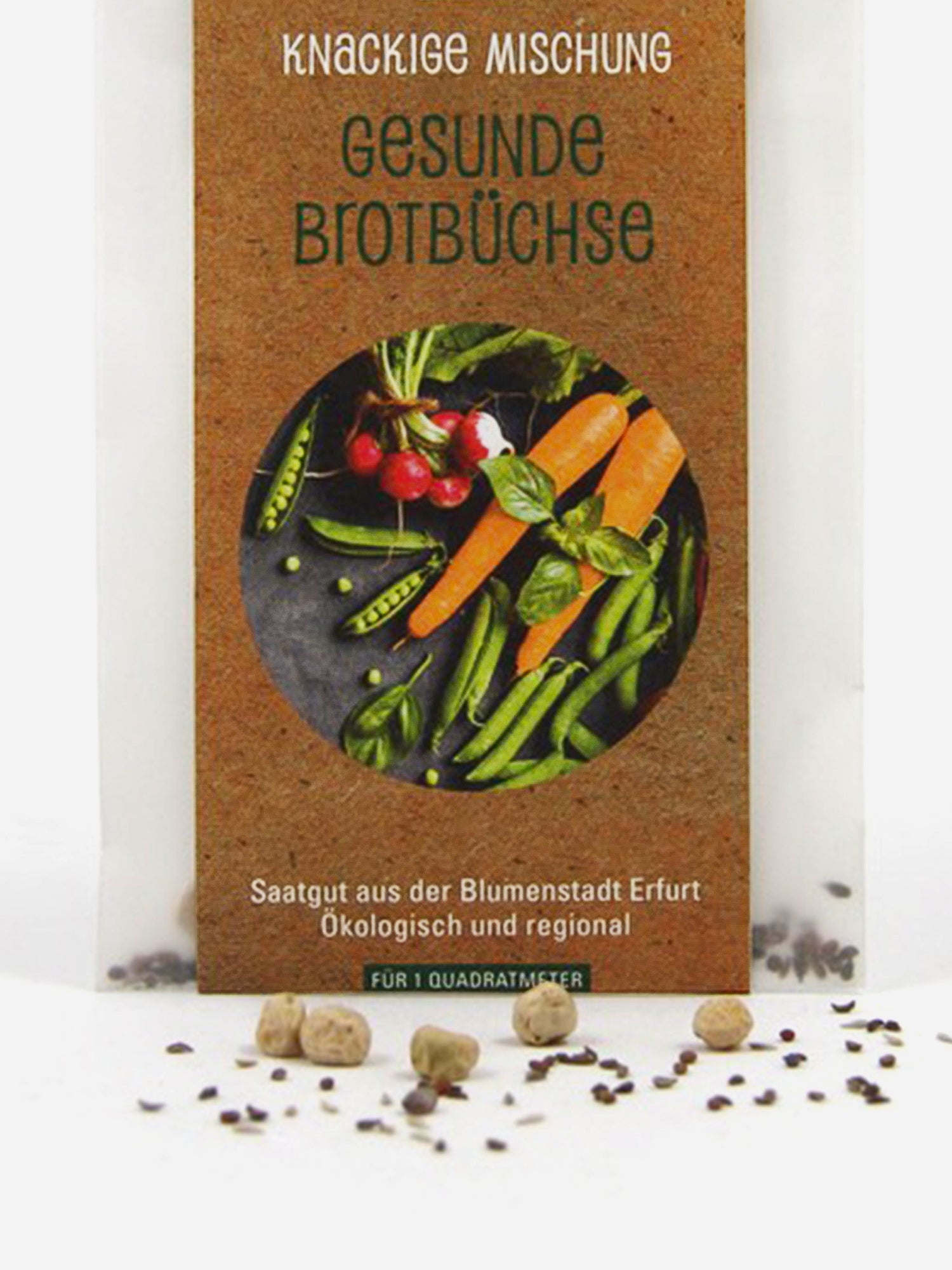 Nahansicht Saatgutmischung Gesunde Brotbüchse