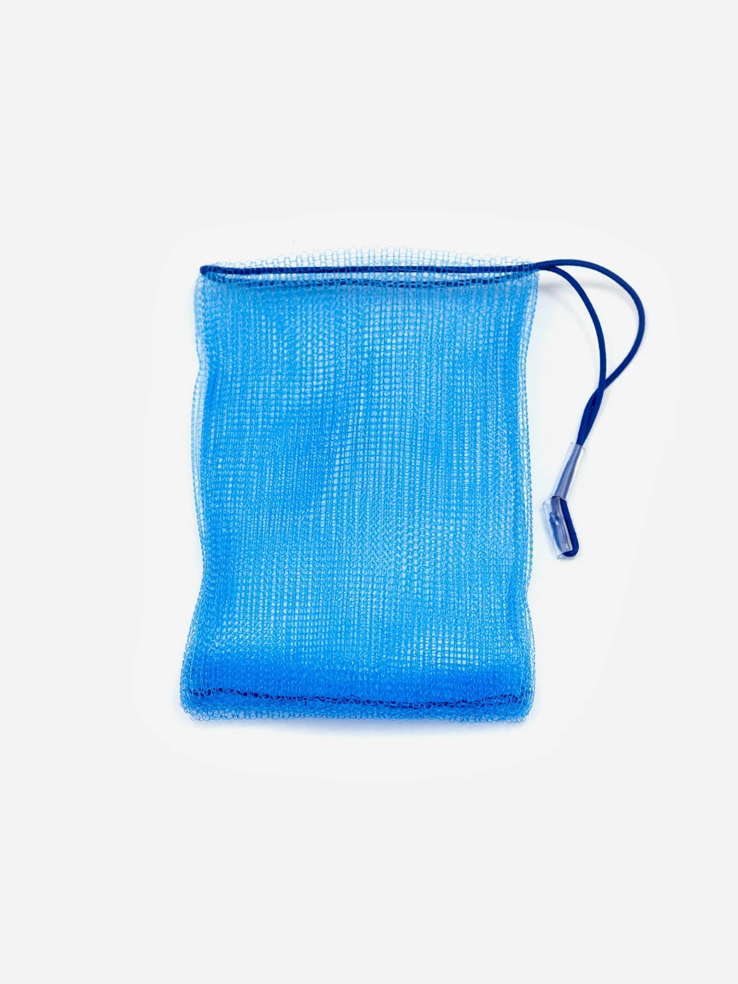 Seifensäckchen in blau zur Aufbewahrung und Peeling