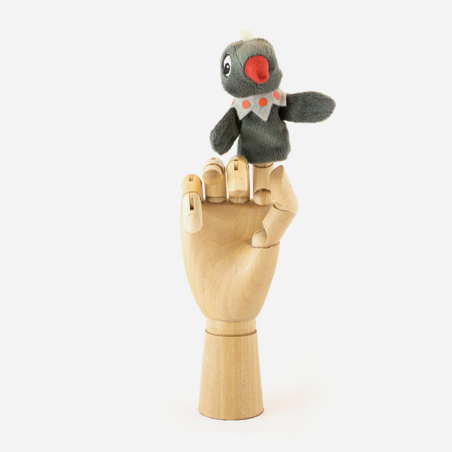 Fingerpuppe Frau Elster aus der Serie "Unser Sandmännchen"
