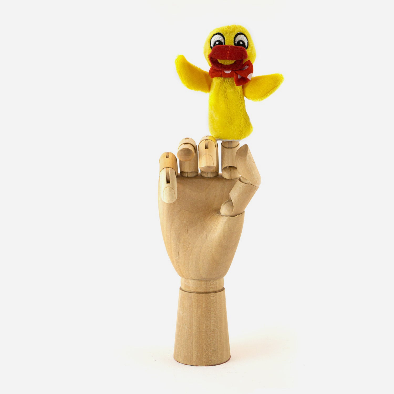 Fingerpuppe Schnatterinchen aus der Serie "Unser Sandmännchen"