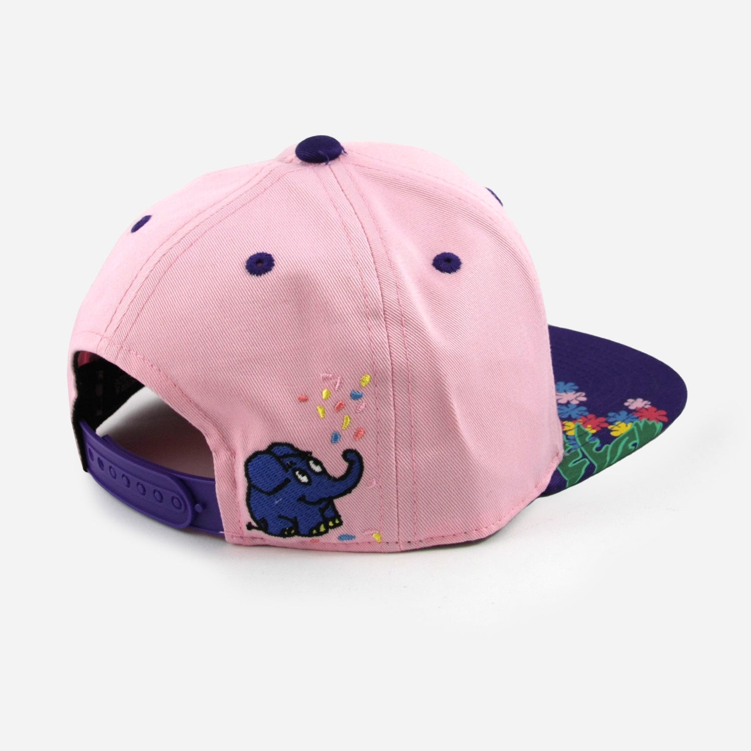 Rückseite Snapback Die Maus Aloha mit Elefant