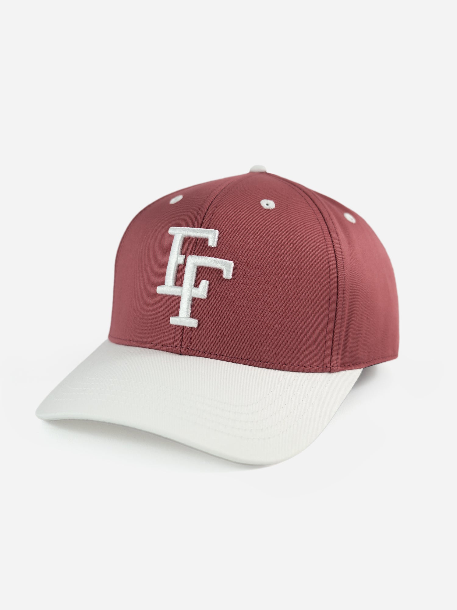 EF Snapback Beere mit weißem Schirm und weißem EF Stick Erwachsene