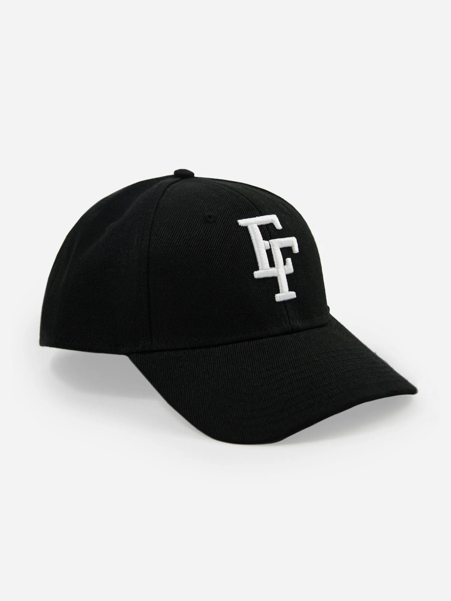 Basecap EF schwarz mit weißem Stick Gesamtansicht