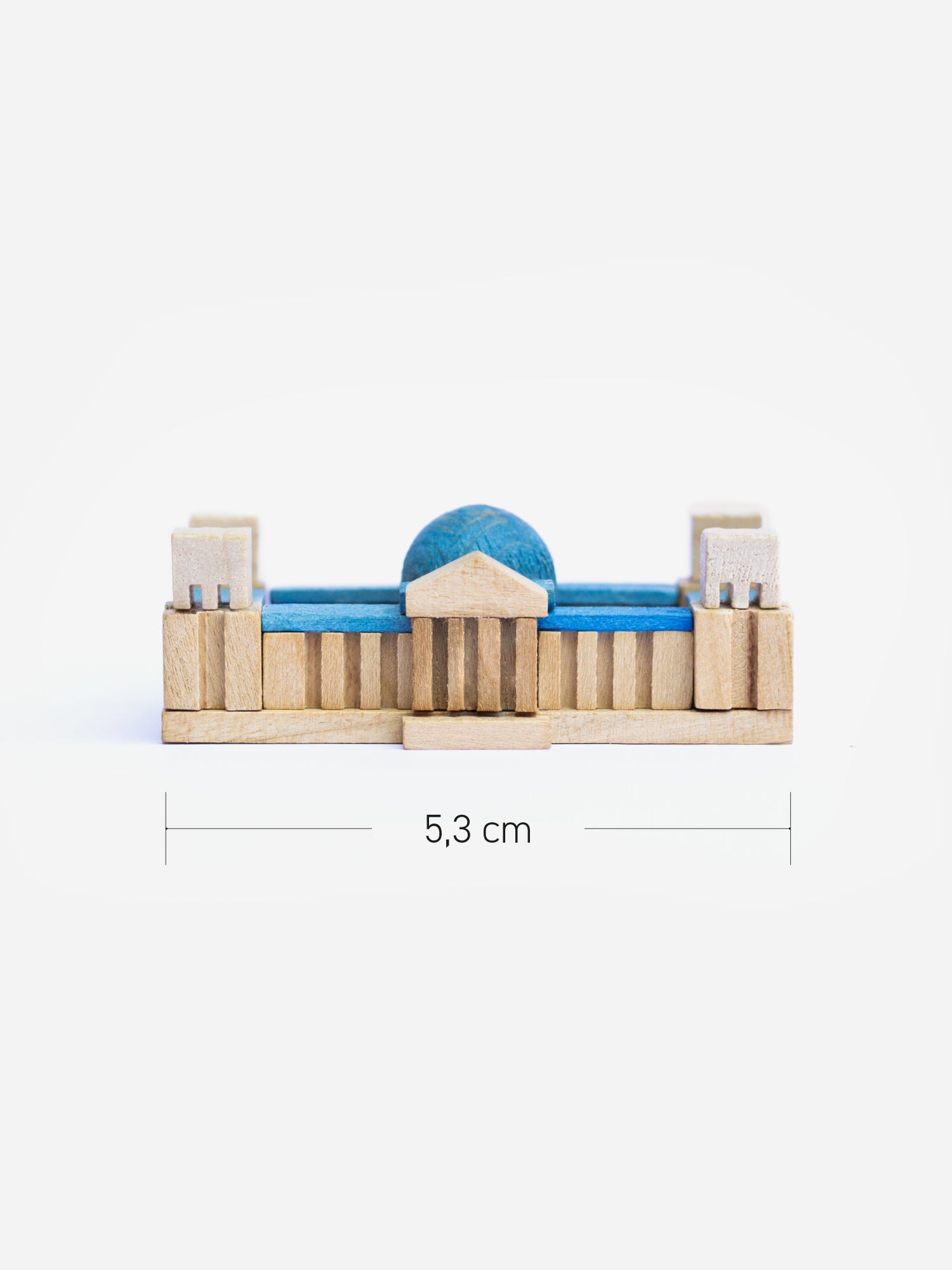 5,3cm langer Holzbausatz Reichstagsgebäude Bundestag Berlin