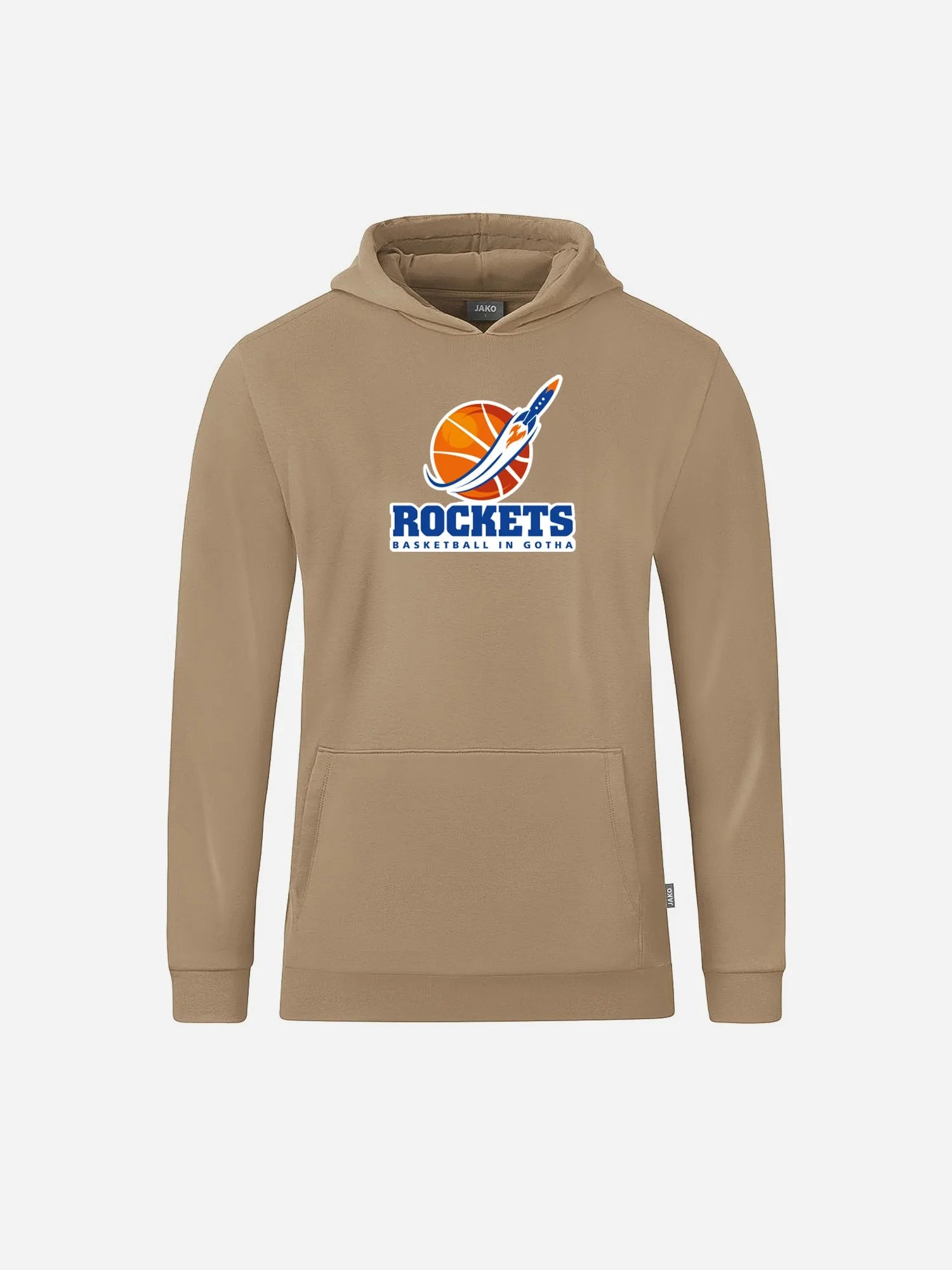 Hoodie Logo für Kids mit dem Logo der Rockets Gotha in sand