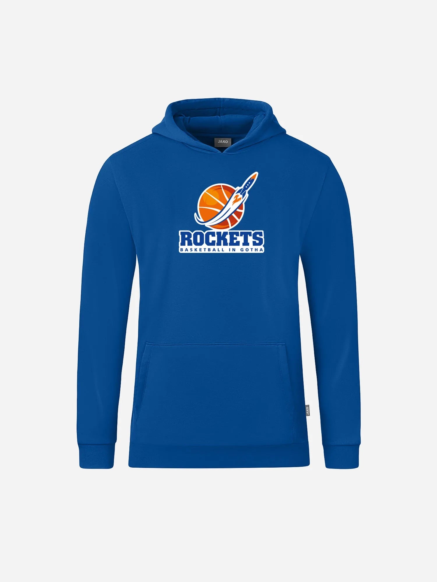 Royalblauer Hoodie Logo der Basketball Rockets in Gotha für Kids mit Logo Print