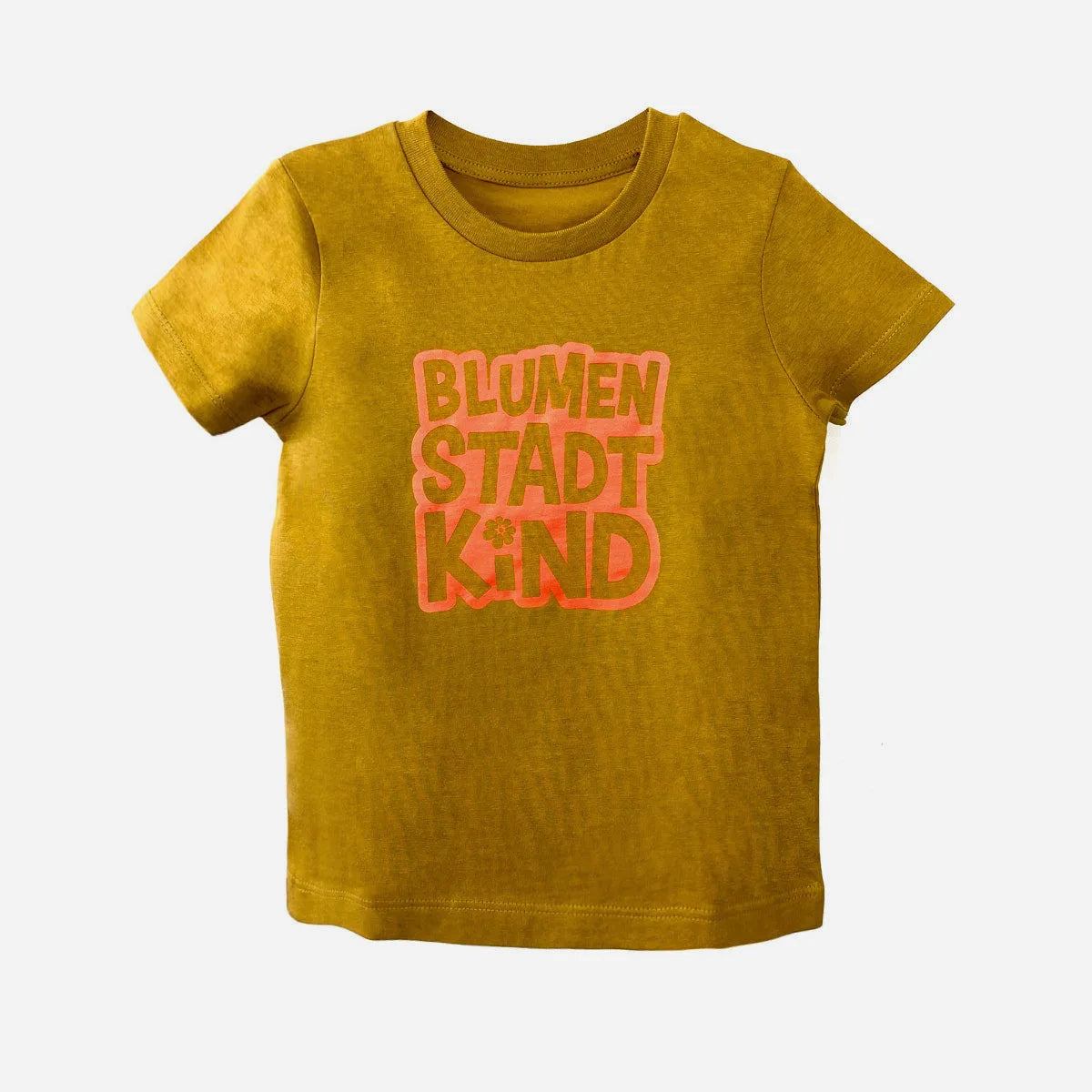 Blumenstadtkind T-Shirt ocker Kinder