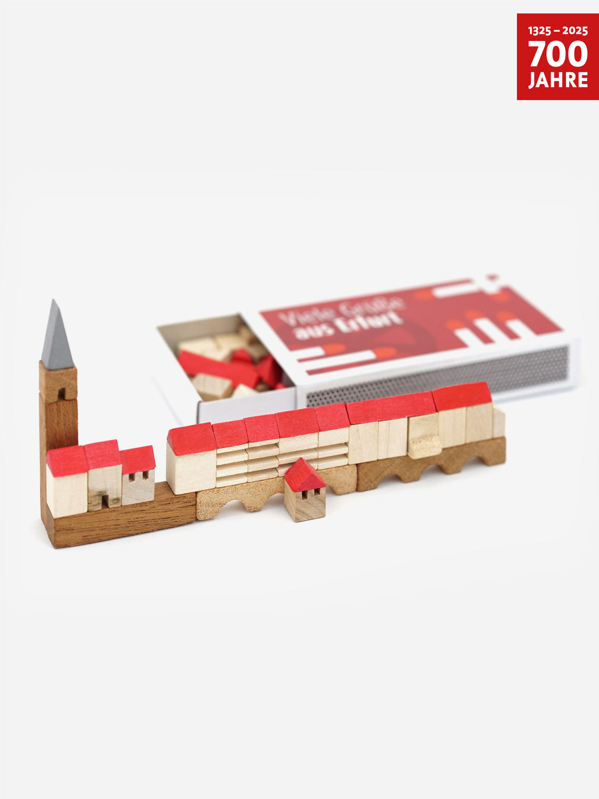 Krämerbrücke Erfurt Holzbausatz in der Kaminholzschachtel