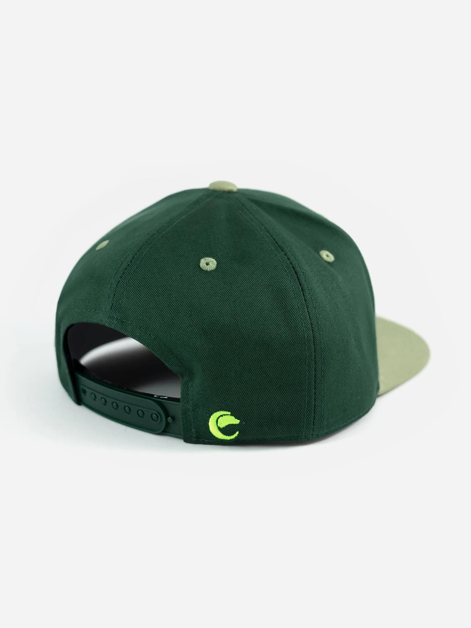 Rückansicht Snapback EF in dunkelgrün