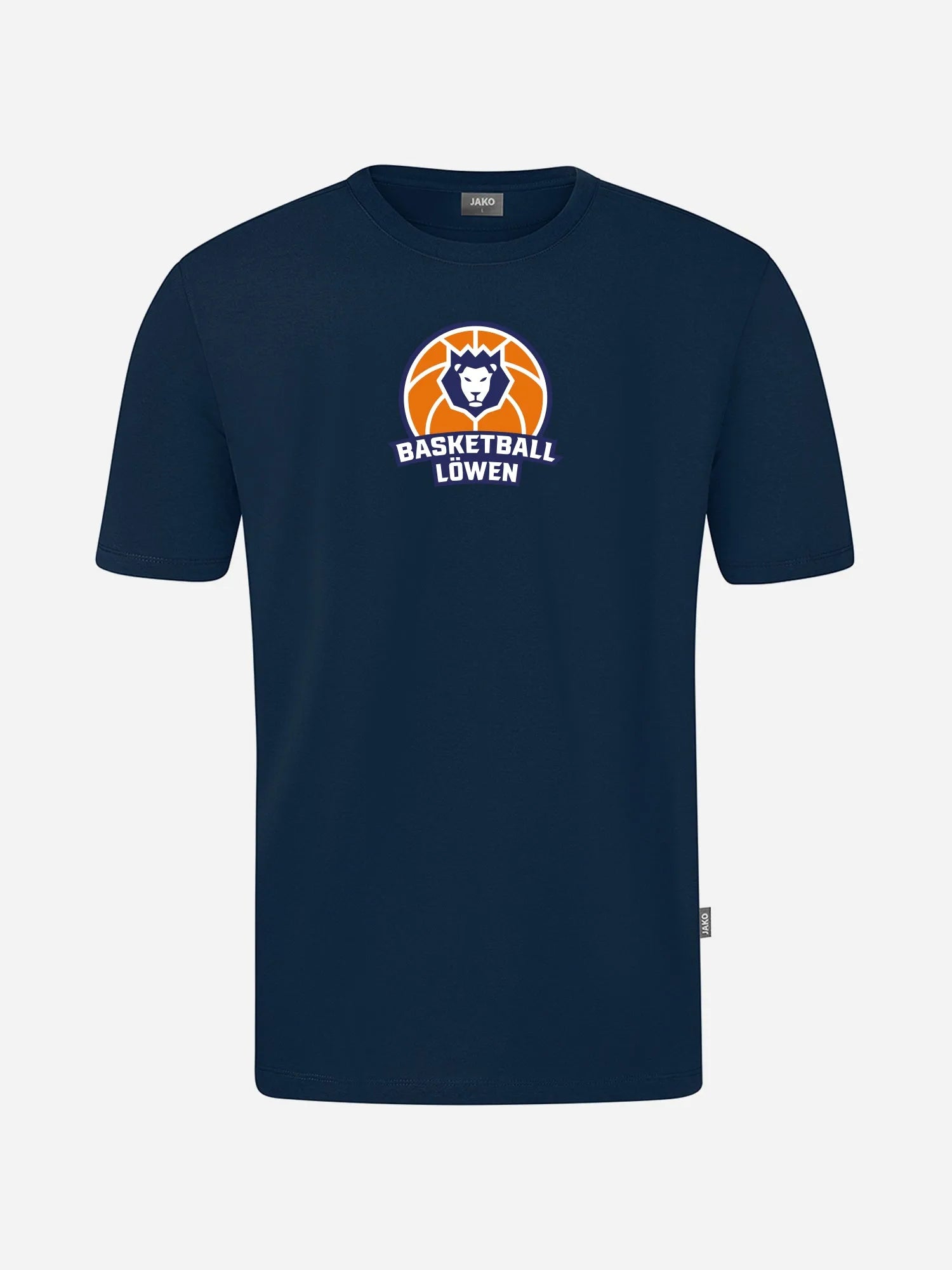 Erfurter Basketball Löwen T-Shirt Logo marine Frontansicht
