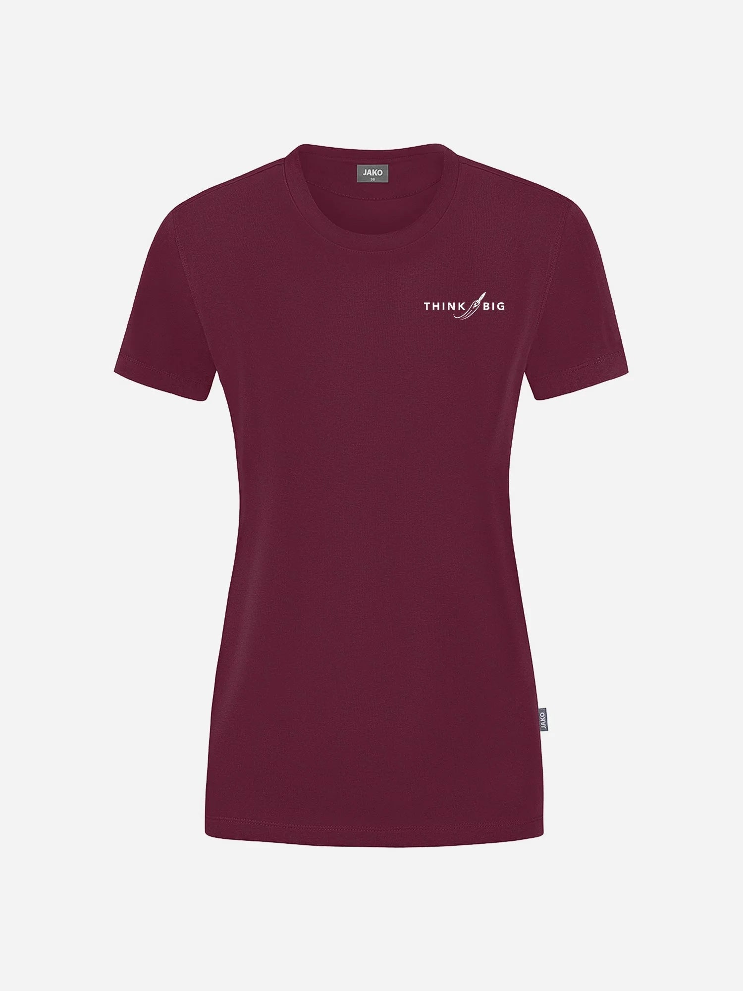 Damen T-Shirt BIG CHEST in der Farbe maroon