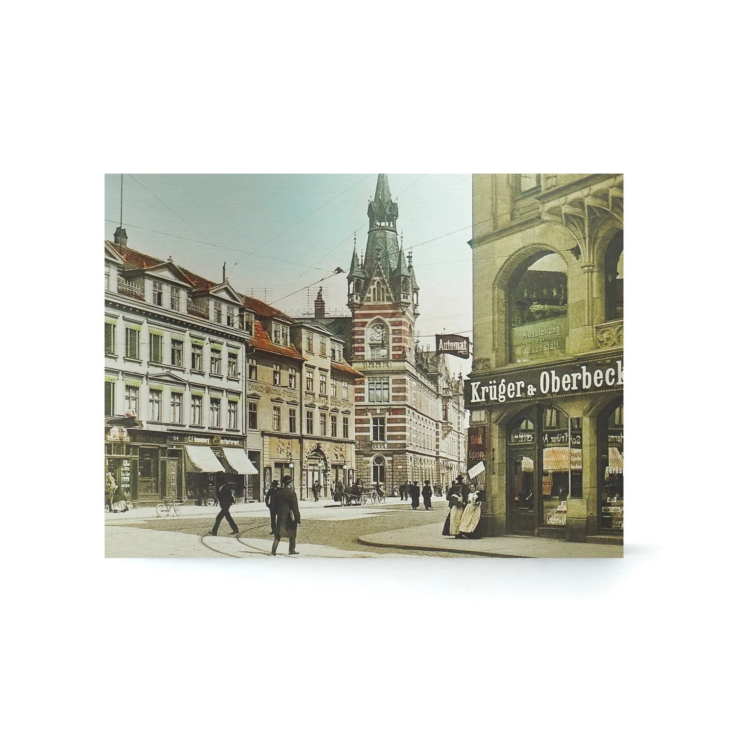 Wandbild vom historischen Anger Erfurt 20cm x 30cm ohne Rahmen