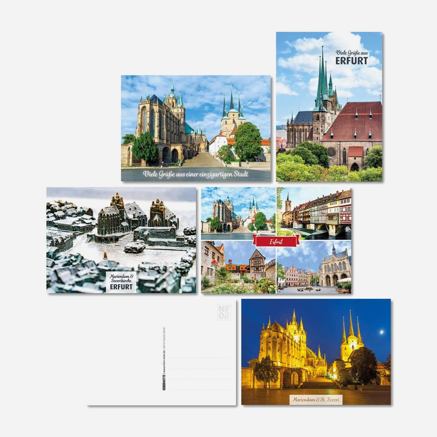 Postkarten-Set Dom & St. Severi Erfurt