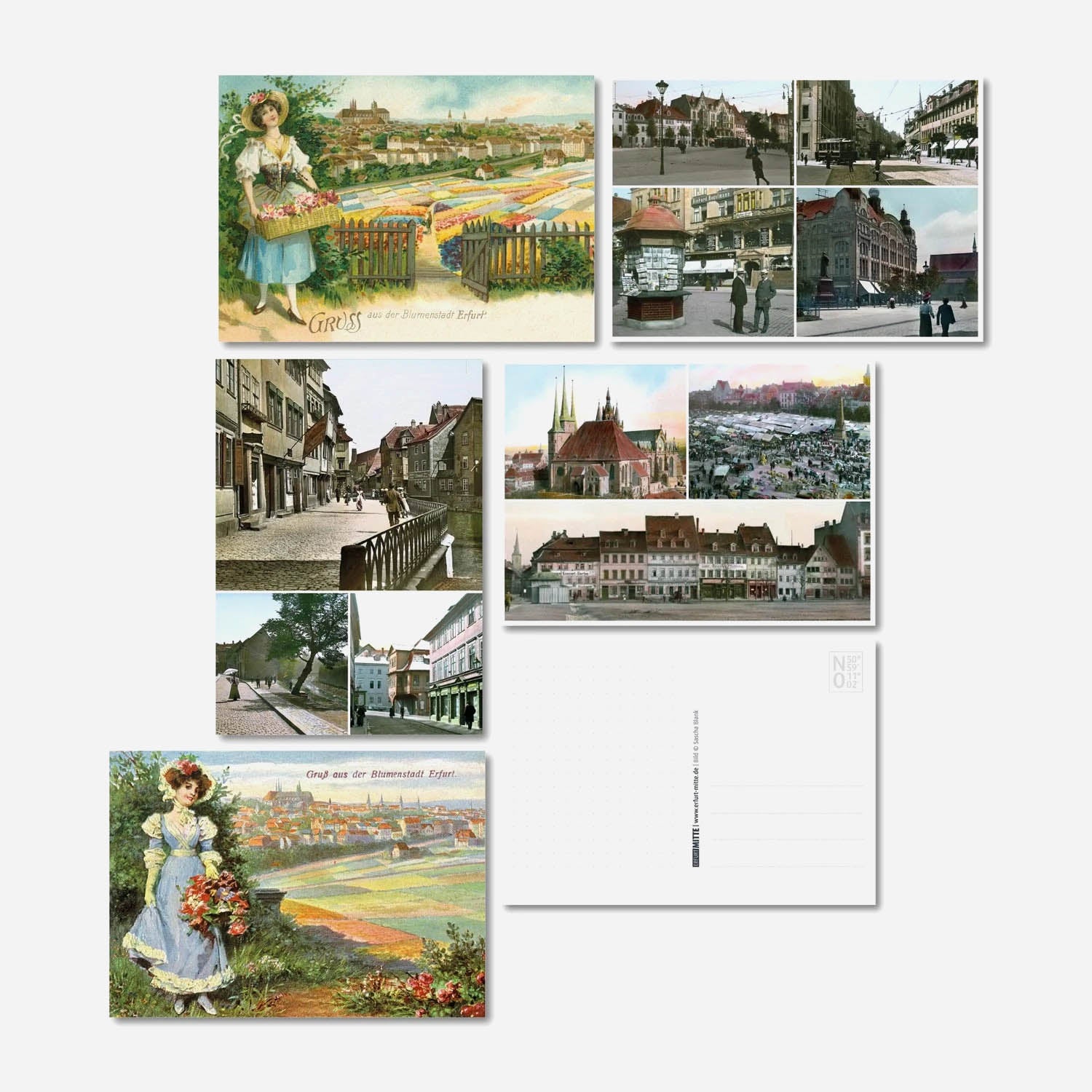 Postkarten-Set Historisches Erfurt