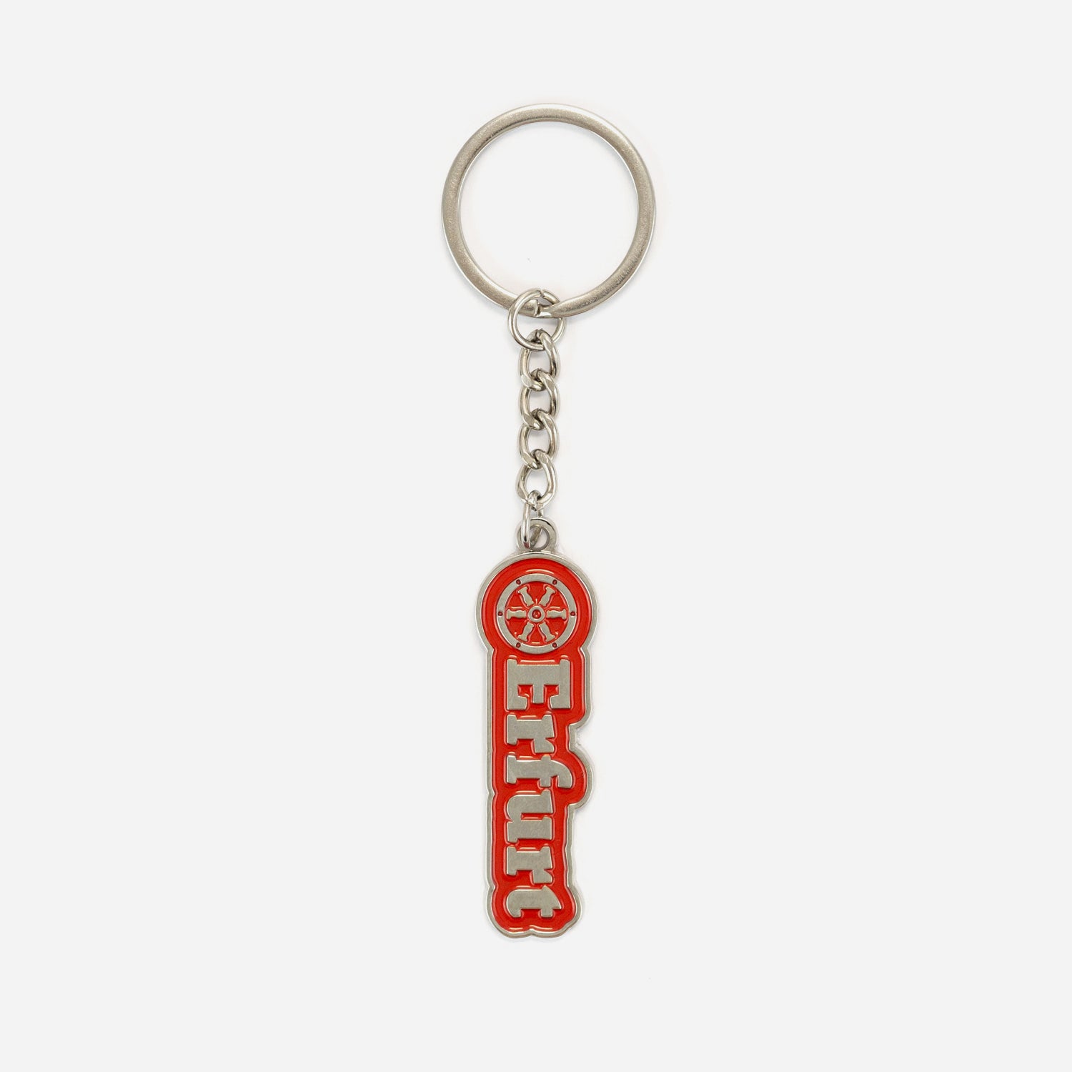 Schlüsselanhänger Erfurter Rad 12cm lang rot 